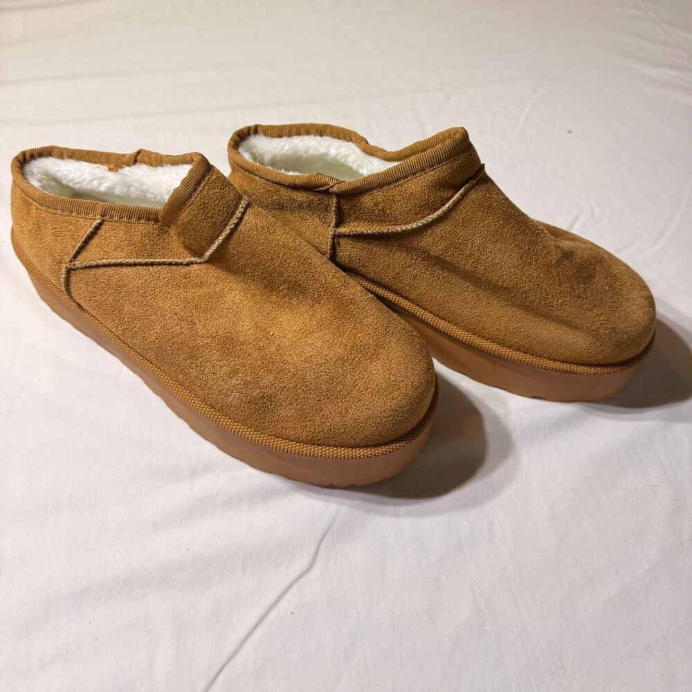 Forever-21 Women's Tan and Brown Clogs